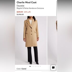 Fleurette Charlie wool coat